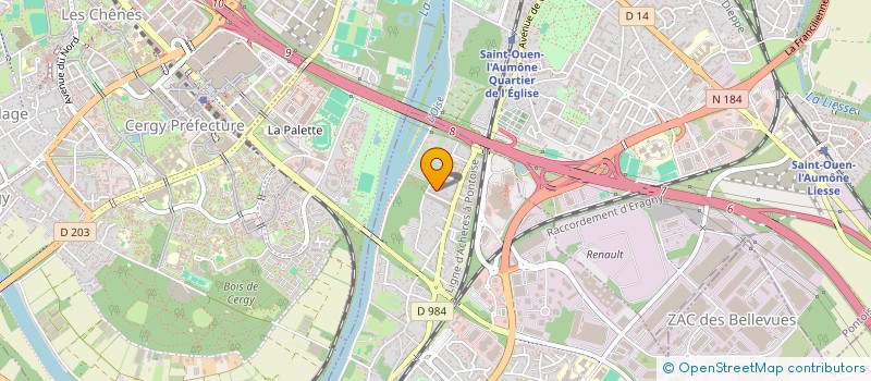 localisation de l'entreprise FZF TRANSFERT  ERAGNY