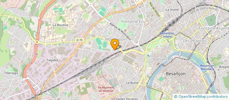 localisation de l'entreprise FZI COM  BESANCON