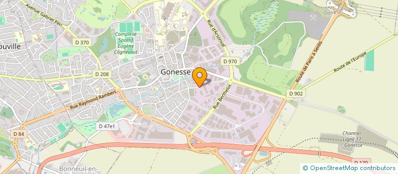 localisation de l'entreprise G.2 à GONESSE