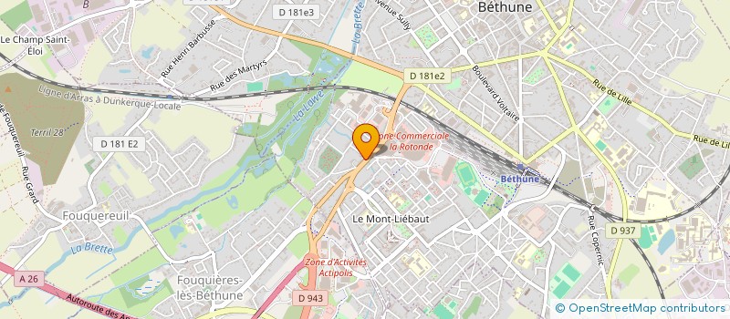 localisation de l'entreprise G 2  BETHUNE