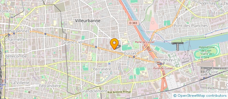 localisation de l'entreprise G 2 C  VILLEURBANNE