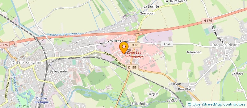 localisation de l'entreprise G.2.D.DISTRIBUTION à DOL-DE-BRETAGNE
