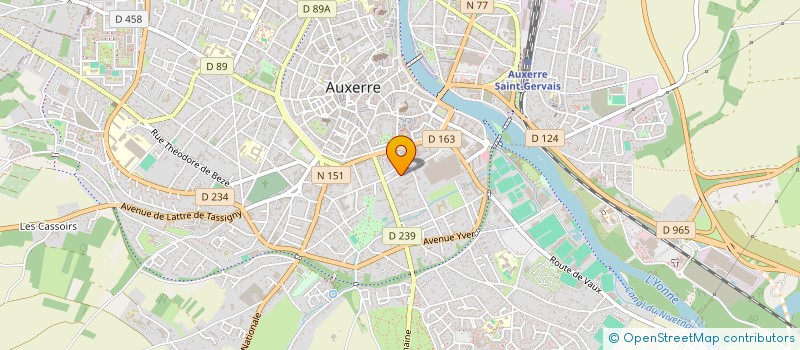 localisation de l'entreprise G.2 E.L à AUXERRE