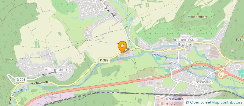 localisation de l'entreprise G 2 K à DINSHEIM-SUR-BRUCHE