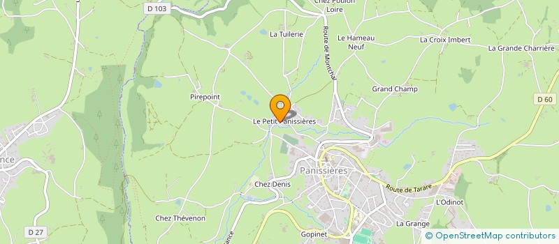 localisation de l'entreprise G 2 M  POUILLY-LES-FEURS