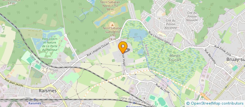 localisation de l'entreprise G 2 M S  RAISMES