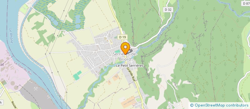 localisation de l'entreprise G.2.P. à SERRIERES-DE-BRIORD
