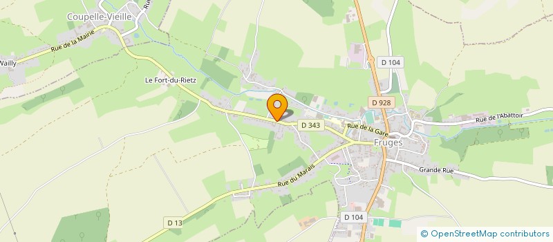 localisation de l'entreprise G.2C.  FRUGES