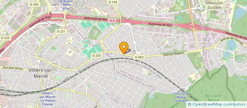 localisation de l'entreprise G 2L D  NOISY-LE-GRAND