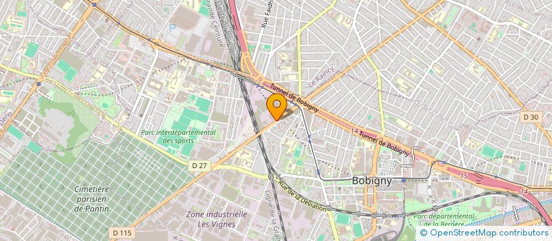 localisation de l'entreprise G.3  BOBIGNY