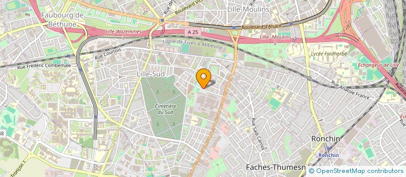 localisation de l'entreprise G 3 J SURFACES à LILLE