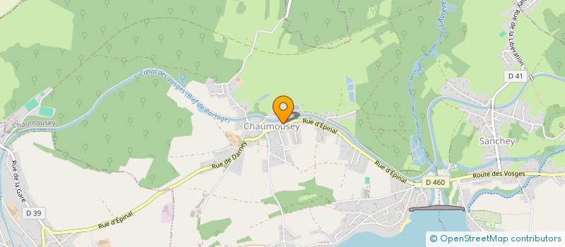 localisation de l'entreprise G'3EAUX  CHAUMOUSEY