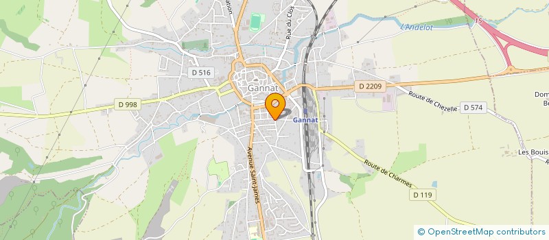 localisation de l'entreprise G 4 à GANNAT