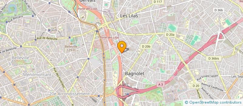 localisation de l'entreprise G-4-M à BAGNOLET