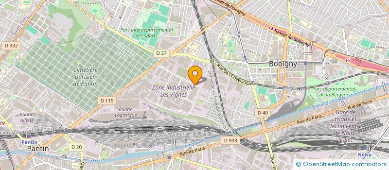 localisation de l'entreprise G 5  BOBIGNY