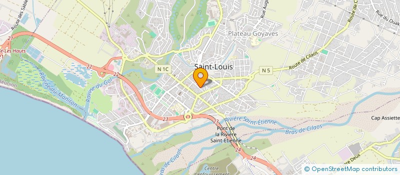 localisation de l'entreprise G 6 à SAINT-LOUIS