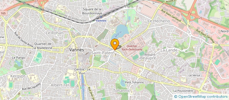 localisation de l'entreprise G à VANNES