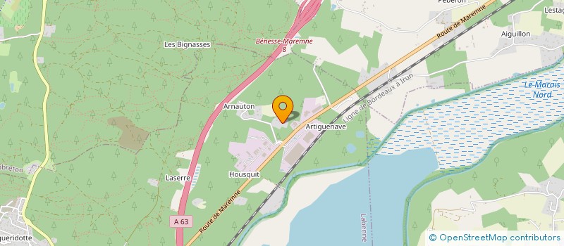 localisation de l'entreprise G.A.  LABENNE