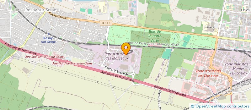 localisation de l'entreprise G&A  ROSNY-SUR-SEINE