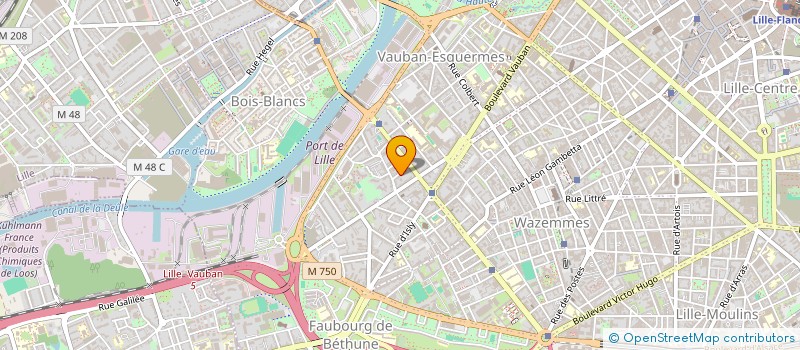 localisation de l'entreprise G&A  LILLE