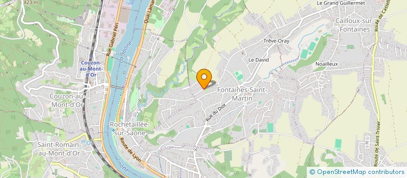 localisation de l'entreprise G.A.B  FONTAINES-SAINT-MARTIN