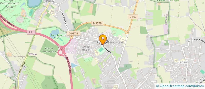 localisation de l'entreprise G.A.B.B.I  VILLENEUVE-D'ASCQ