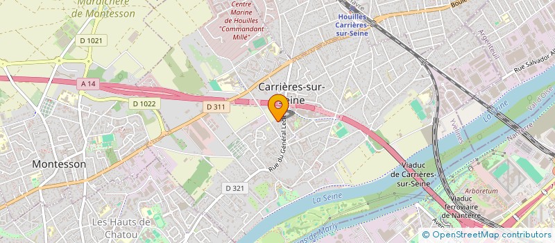 localisation de l'entreprise G.A.B.E.  CARRIERES-SUR-SEINE