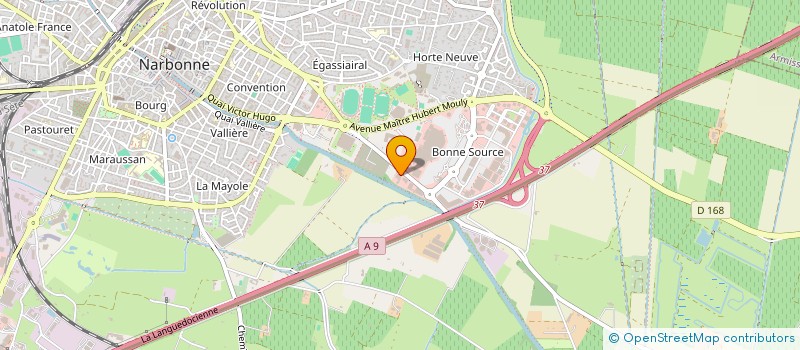 localisation de l'entreprise G A B FINANCES  NARBONNE