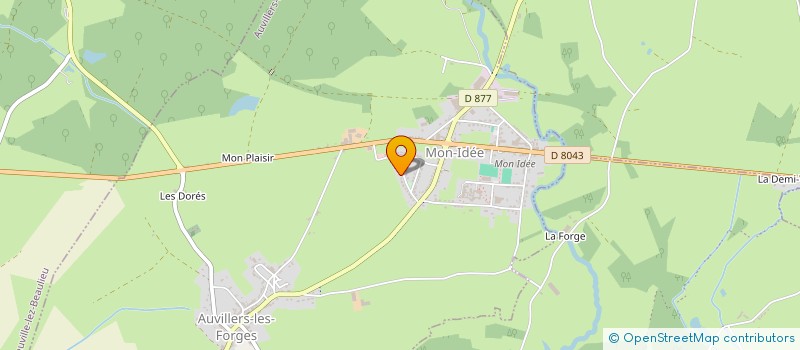 localisation de l'entreprise G.A BATIMENT  AUVILLERS-LES-FORGES