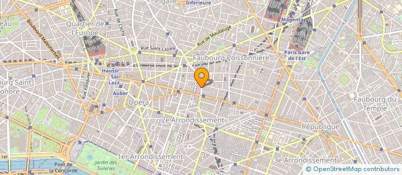 localisation de l'entreprise G A D à PARIS
