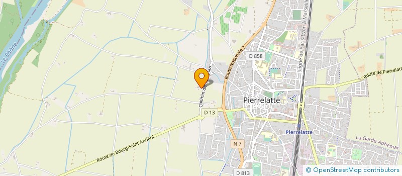 localisation de l'entreprise G.A.D LOGISTICS  PIERRELATTE