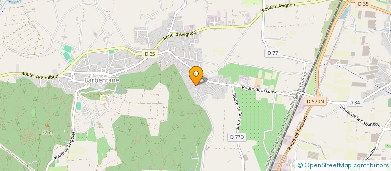 localisation de l'entreprise G.A.D.P.  SAINT-ANDIOL