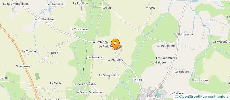 localisation de l'entreprise G.A.E.C. DE LA PIARDIERE  LUITRE-DOMPIERRE