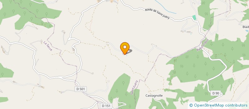 localisation de l'entreprise G.A.E.C. DES ACCACIAS  SAINT-JUERY