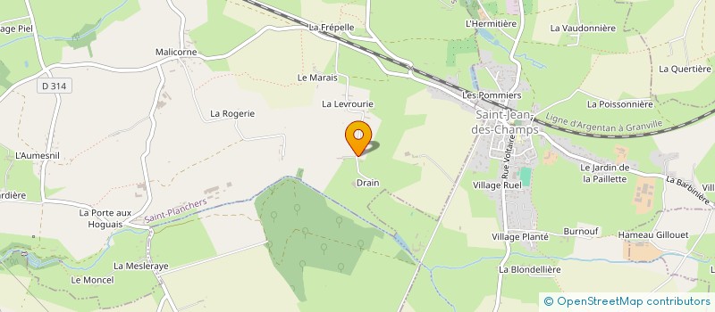 localisation de l'entreprise G.A.E.C. DRAJIN à SAINT-PLANCHERS
