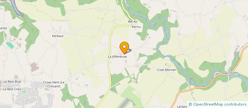localisation de l'entreprise G.A.E.C. KERDODE-BLEAS à MORLAIX