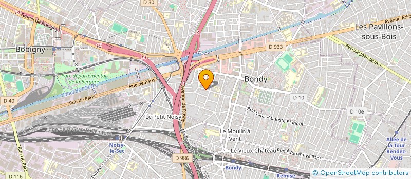 localisation de l'entreprise G A F  BONDY