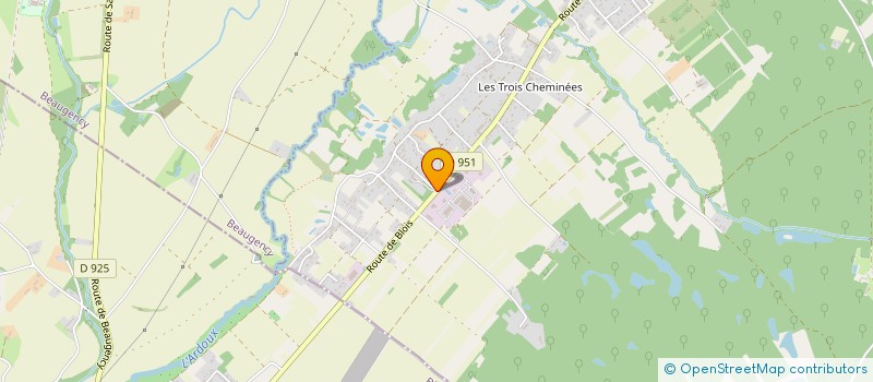 localisation de l'entreprise G.A.F. à LAILLY-EN-VAL