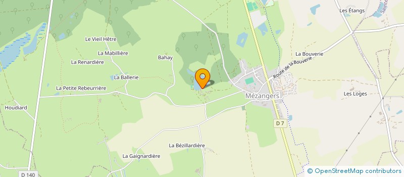 localisation de l'entreprise G A F DES ETANGS DE MEZANGERS à MEZANGERS