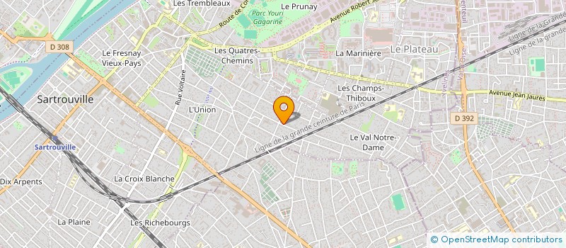 localisation de l'entreprise G.A.F.L IMMO  SARTROUVILLE