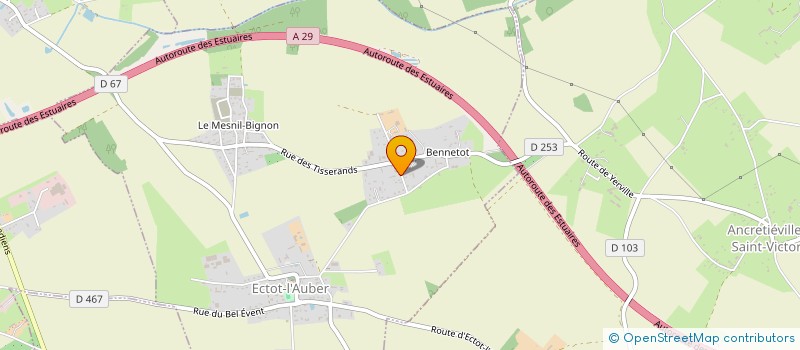 localisation de l'entreprise G.A.F.M.  ECTOT-L'AUBER