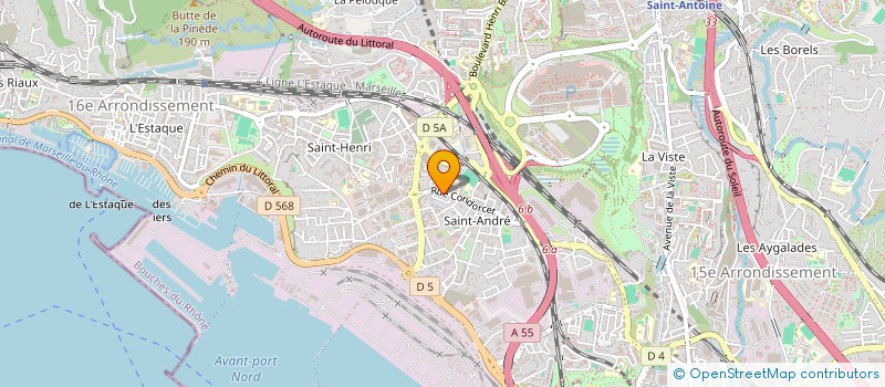 localisation de l'entreprise G.A.G à MARSEILLE