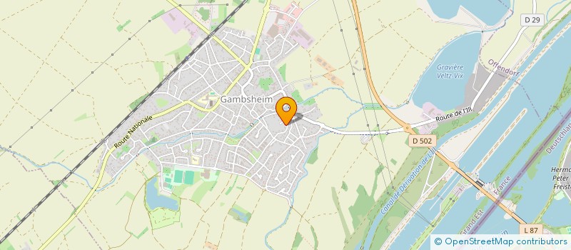 localisation de l'entreprise G&A GABRIEL ET ASSOCIES  GAMBSHEIM