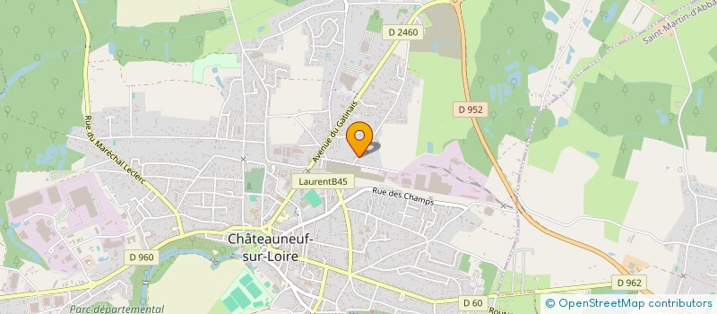 localisation de l'entreprise G.A. GROUPE à CHATEAUNEUF-SUR-LOIRE