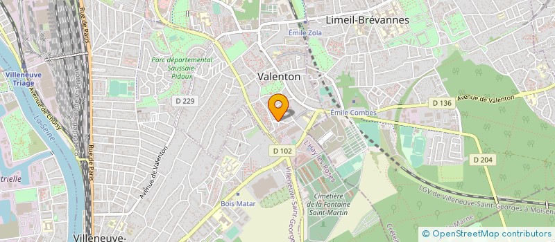 localisation de l'entreprise G.A.H. à VALENTON