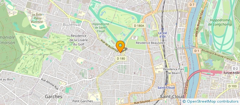 localisation de l'entreprise G.A.I.F DEPANNAGE à GARCHES