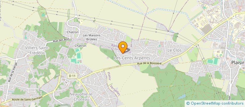 localisation de l'entreprise G.A. INVEST à PLAISIR