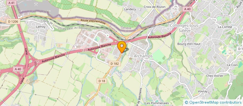 localisation de l'entreprise G A J  ARCHAMPS