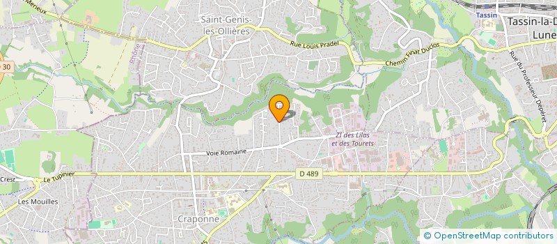 localisation de l'entreprise G.A.J IMMO  GREZIEU-LA-VARENNE