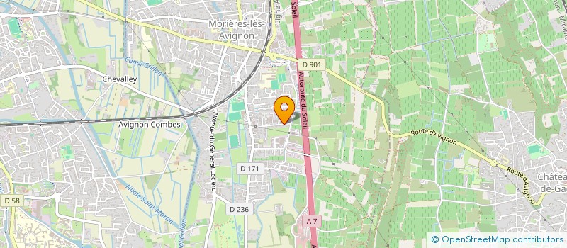 localisation de l'entreprise G.A.M.  MORIERES-LES-AVIGNON